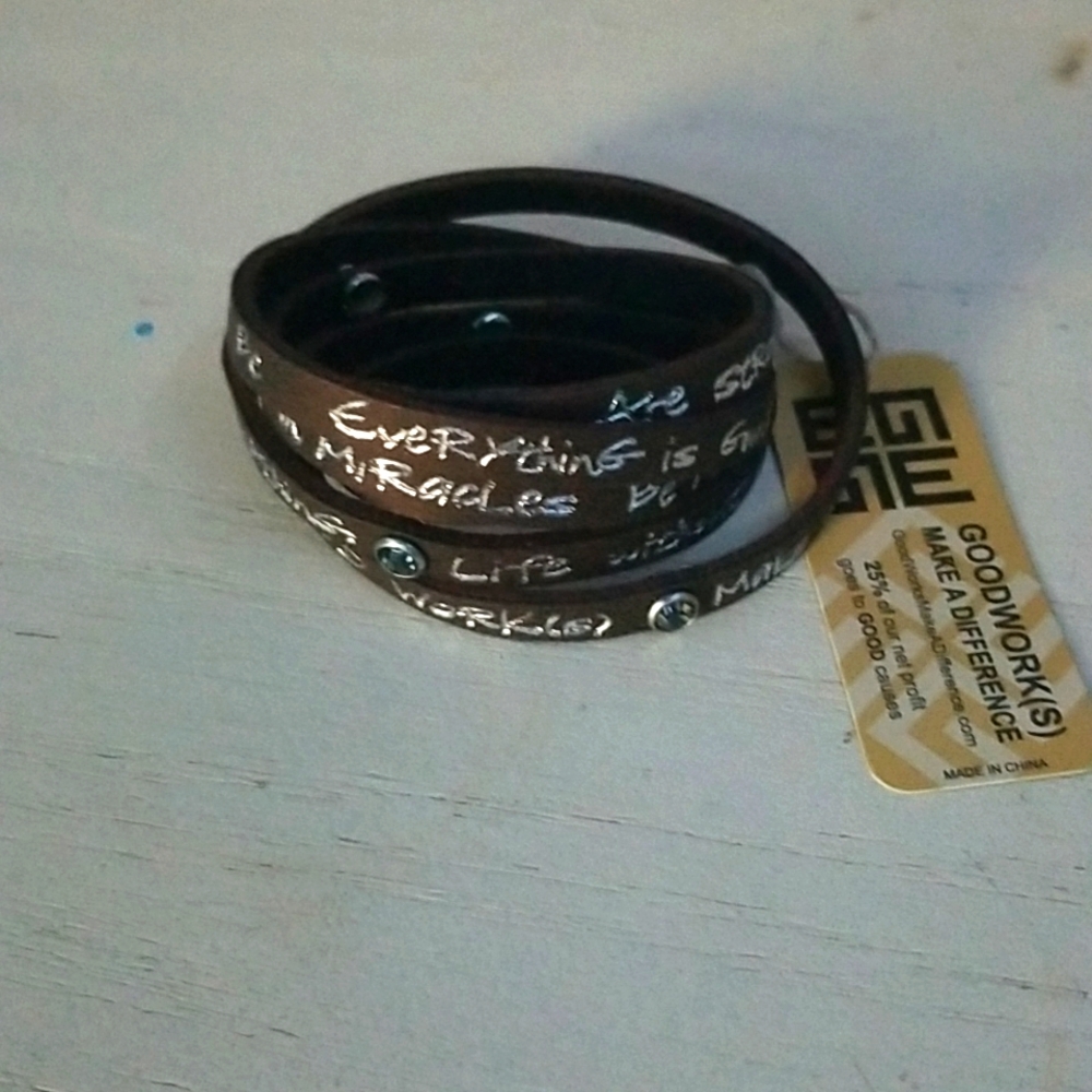 A good works bracelet